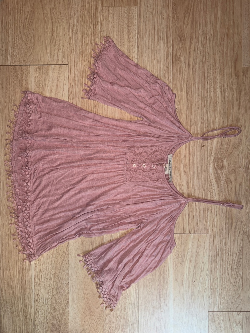 Dusty Rose Boho Top
